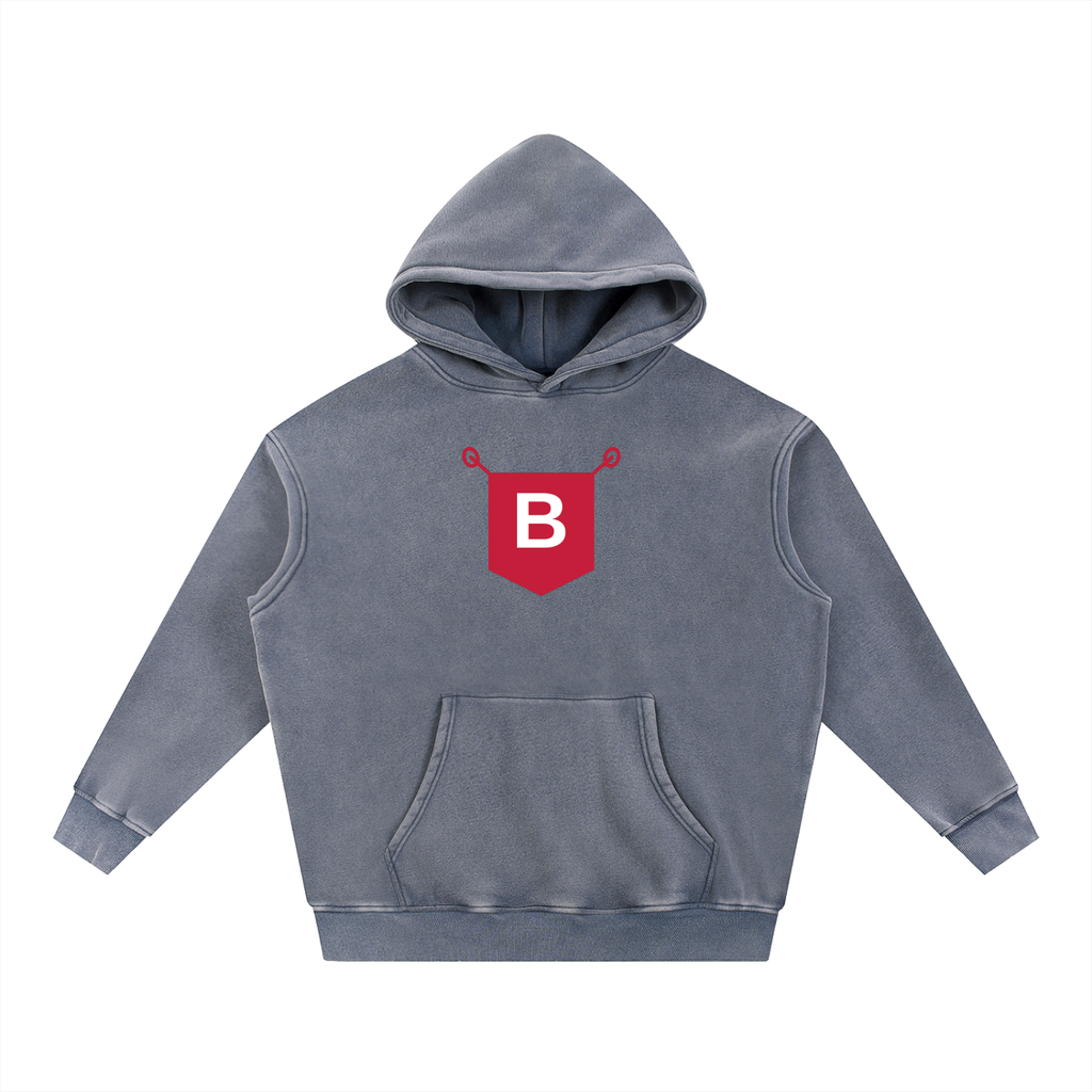 Baba Boss Snow Wash Fleece Oversize Hoodie