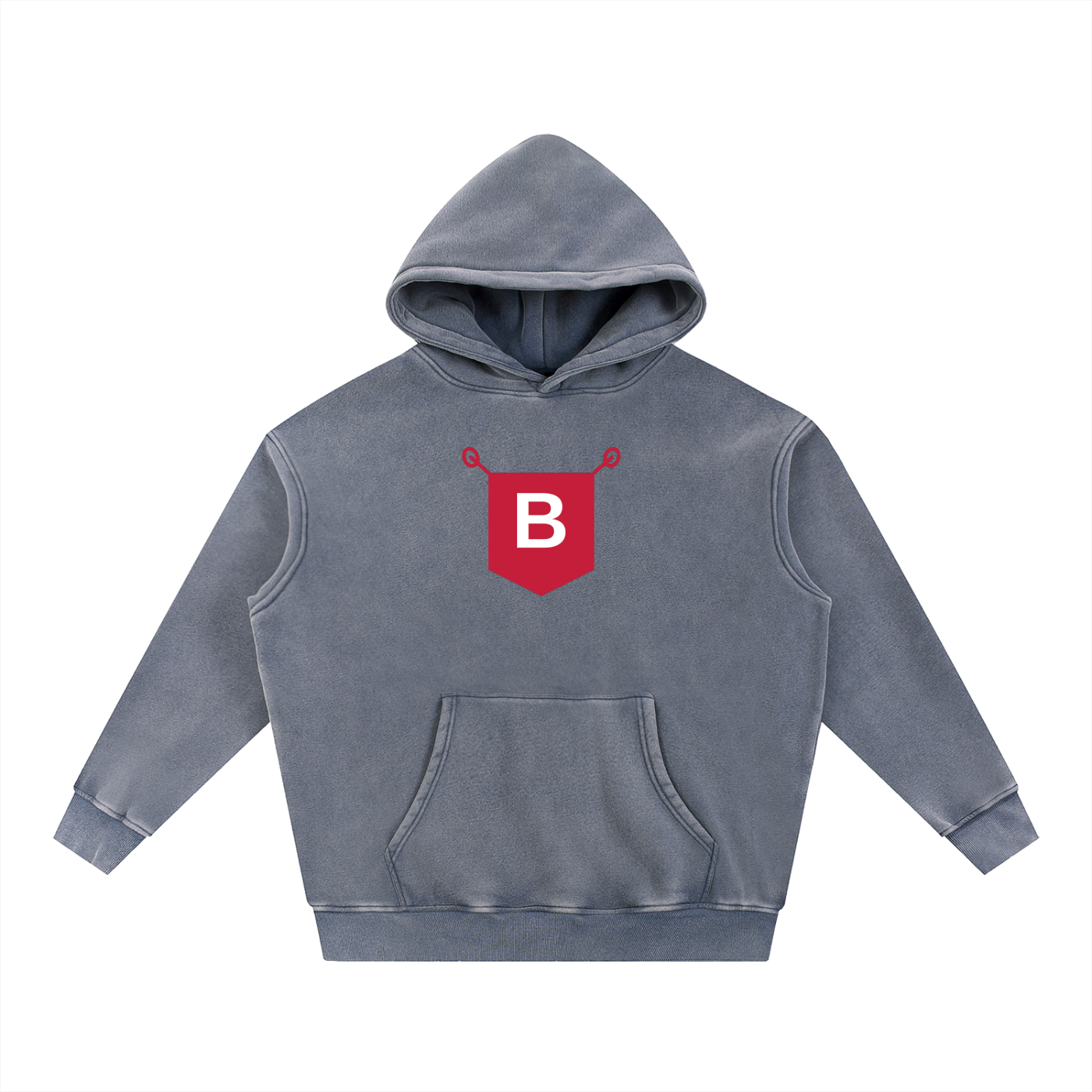 Baba Boss Snow Wash Fleece Oversize Hoodie