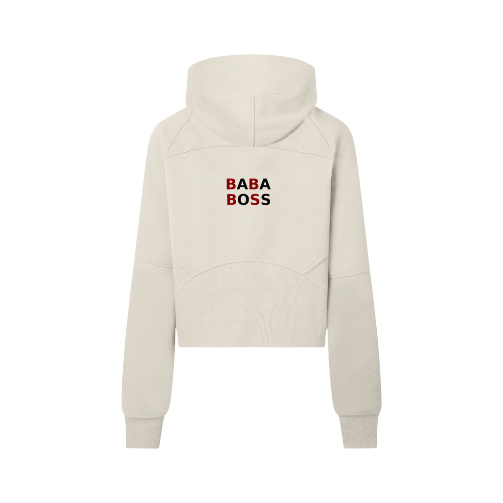 Cropped Half-Zip Hoodie