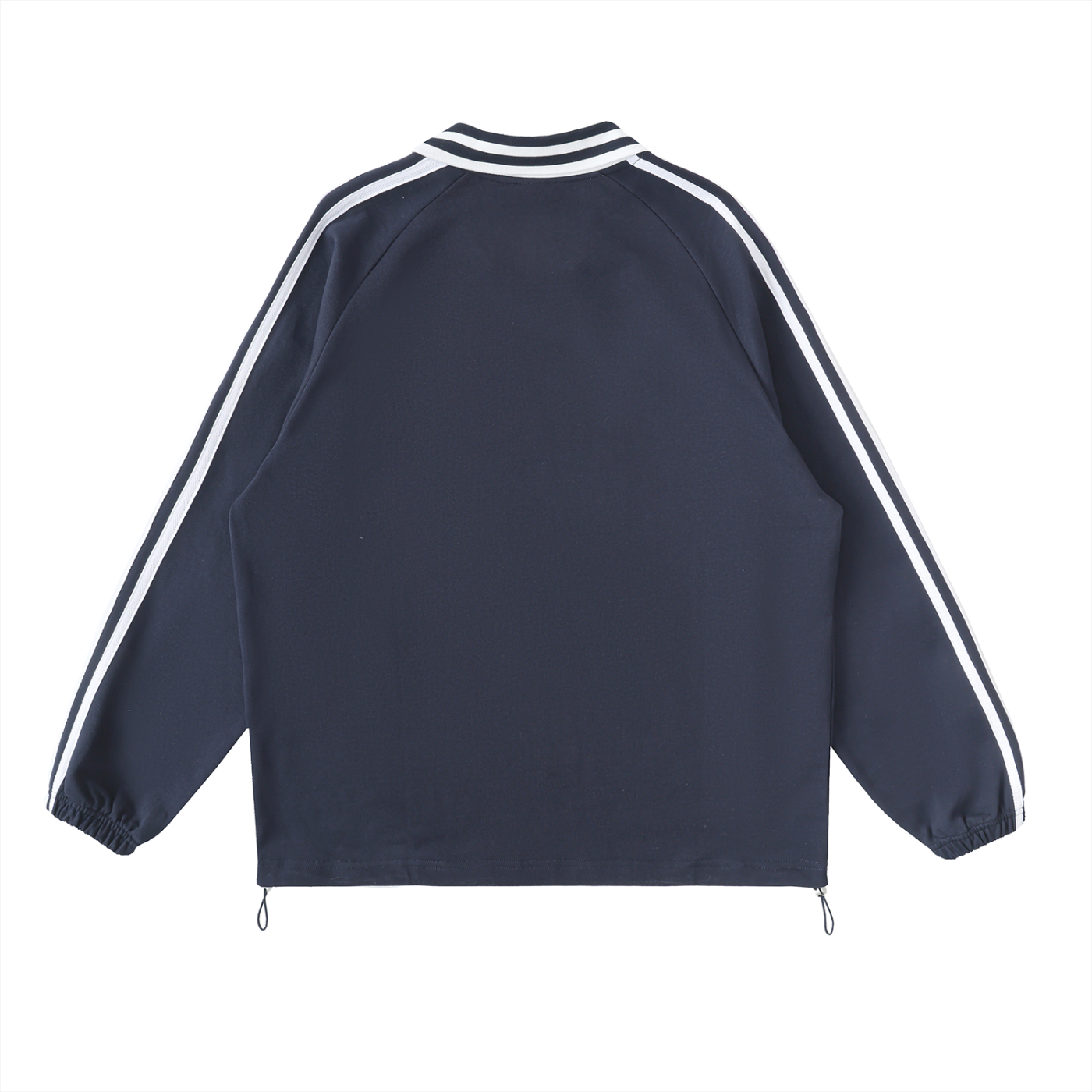 Anguilla Boy Contrast Striped Lapel Collar Sweatshirt