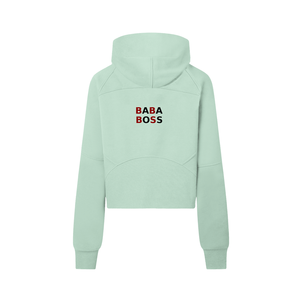 Cropped Half-Zip Hoodie