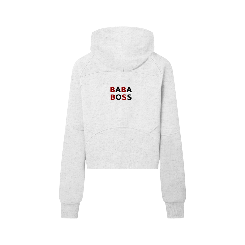 Cropped Half-Zip Hoodie