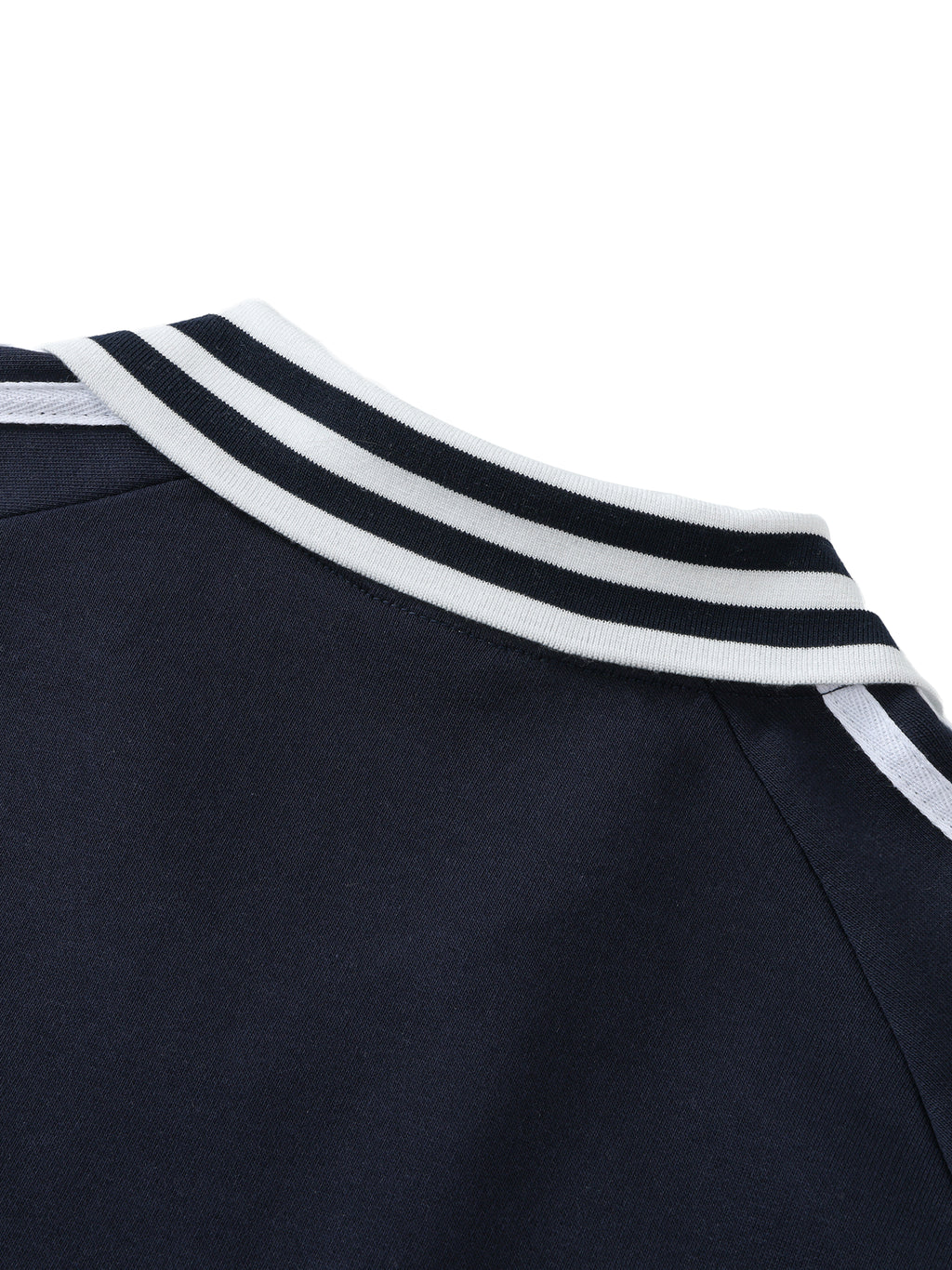 Anguilla Boy Contrast Striped Lapel Collar Sweatshirt